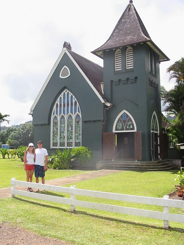 Honeymoon-Kauai-055 - This church is in Hanalei